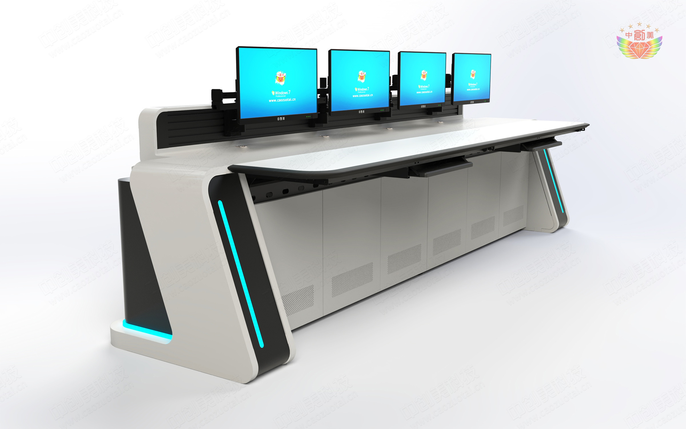 监控操作台图片