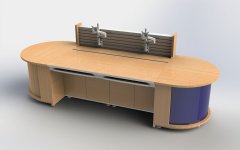监控室控制台3d模型下载