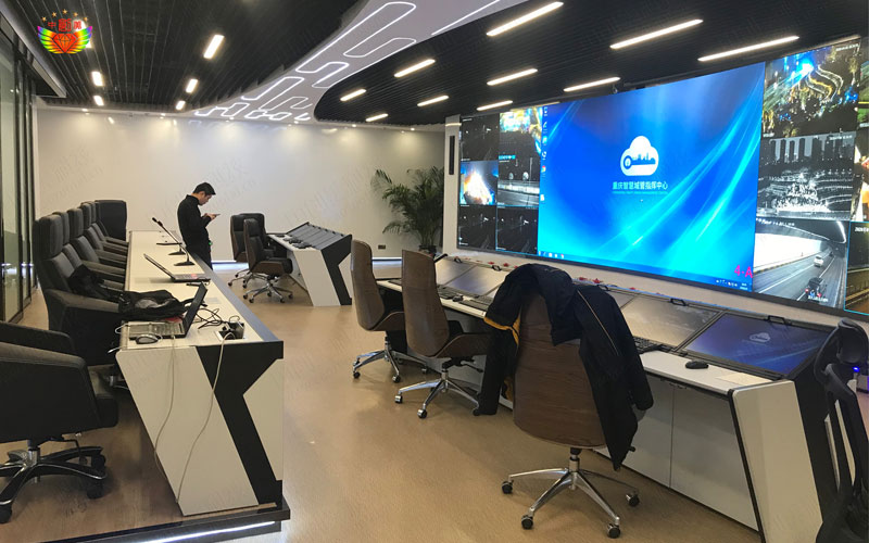 重庆城市管理中心监控调度控制台项目照片