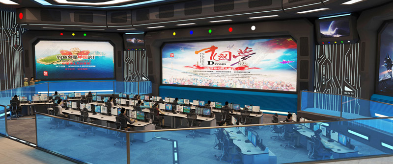 公安指挥调度台效果图